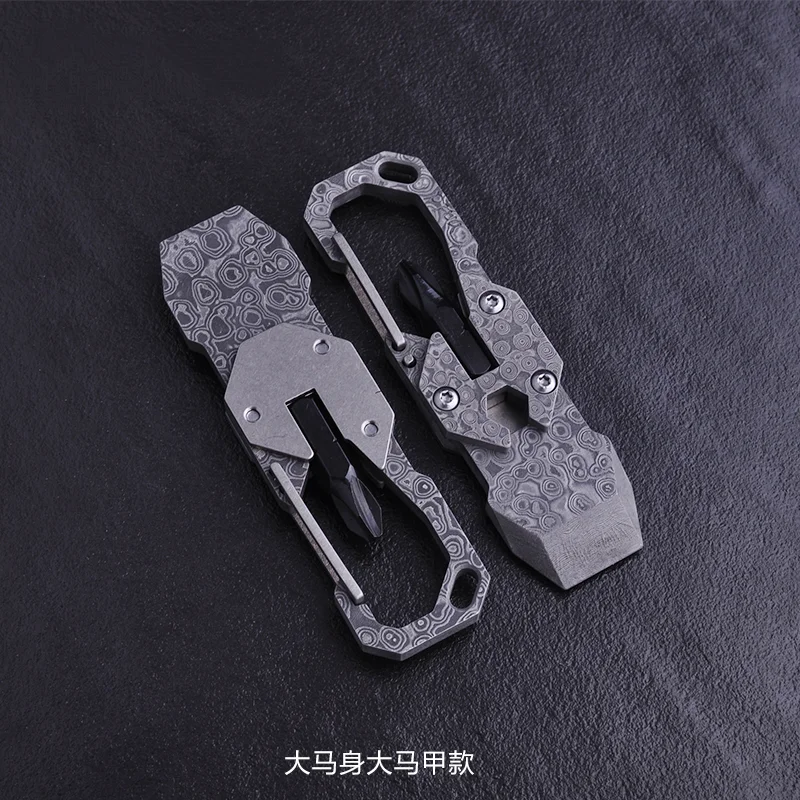 Minidestornillador para colgar en la cintura, herramienta multifunción EDC para colgar llaves - imagen 4