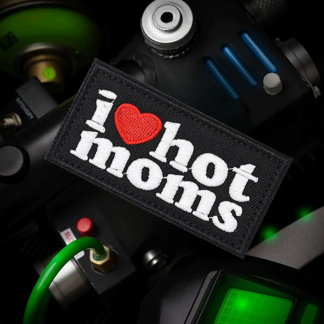 Parche táctico de moral I LOVE HOT MOMS, brazalete militar, parches de gancho y bucle bordados para ropa, mochila, pegatina decorativa