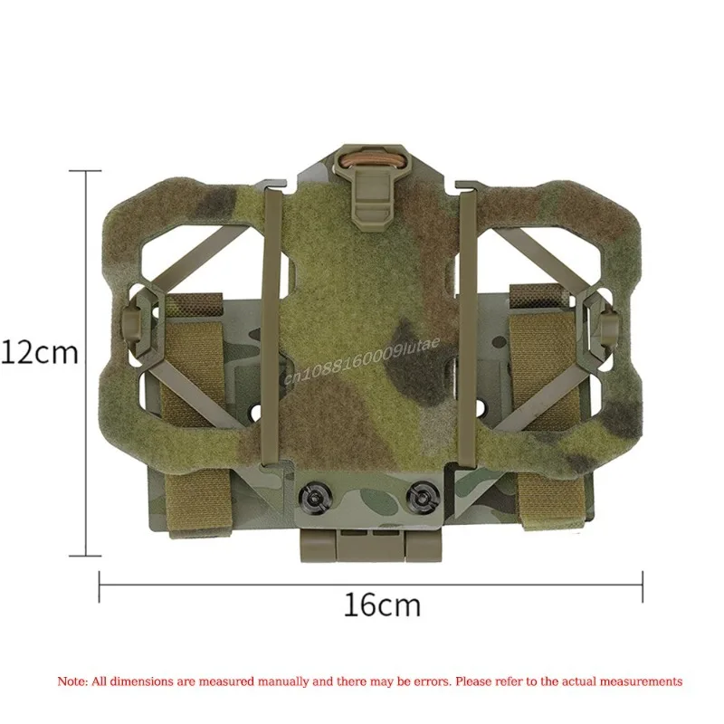 Tablero de navegación de aleación táctica, soporte Molle para teléfono móvil, bolsa de Panel, equipo portador de placa MOLLE, equipo de caza Airsoft - imagen 3