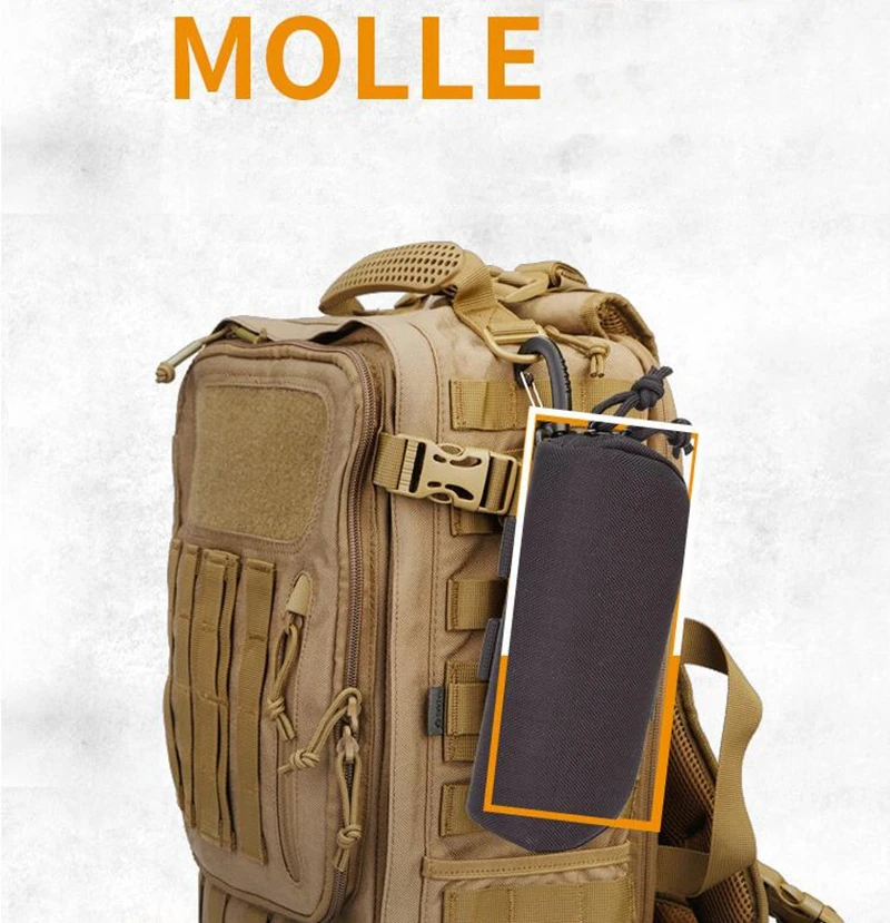 Estuche Táctico Molle Gafas - Detalle de cierre