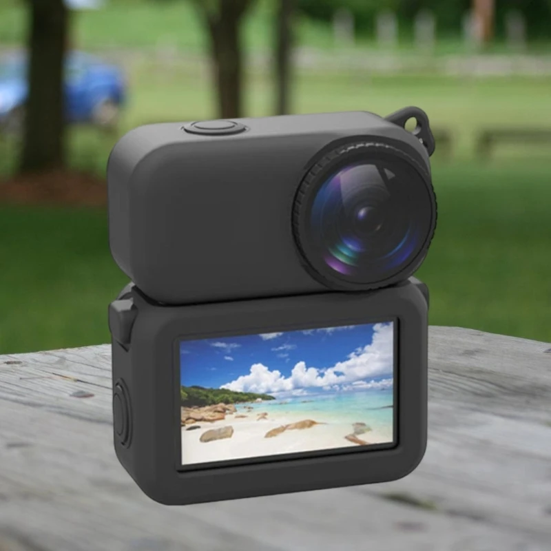 Armadura silicona antideslizante para cuerpo cámara acción, protección cobertura total, construcción K1KF