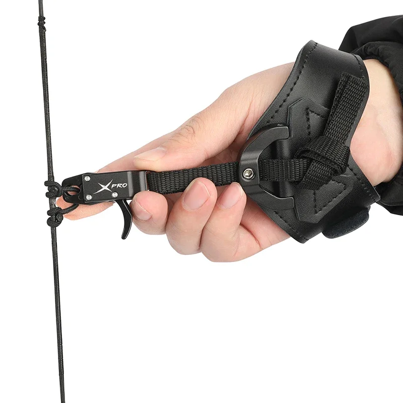 Ayuda de liberación de arco compuesto, liberación automática de mandíbula, pinza de gatillo para tiro con arco de mano izquierda/derecha, objetivo de caza, 1 ud. - imagen 4
