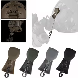 Cordón telescópico de retención de casco táctico con Clip de liberación rápida para accesorios de casco de montaje de visión nocturna Ops Core VAS