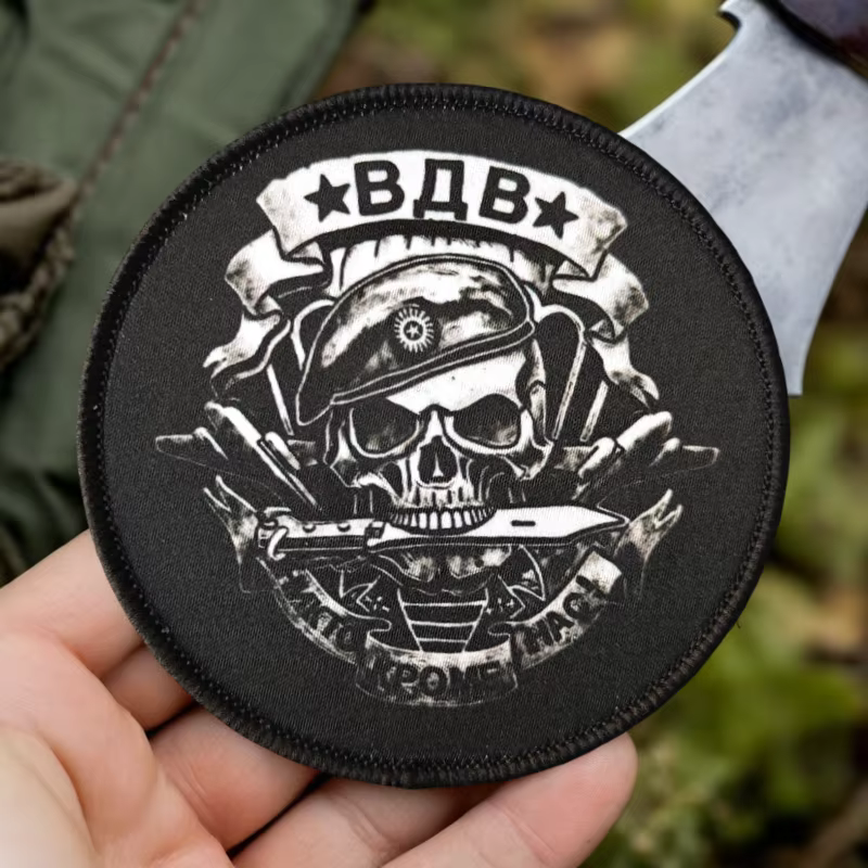 Parche táctico calavera soldado – Velcro para chaleco, gorra y mochila - imagen 2