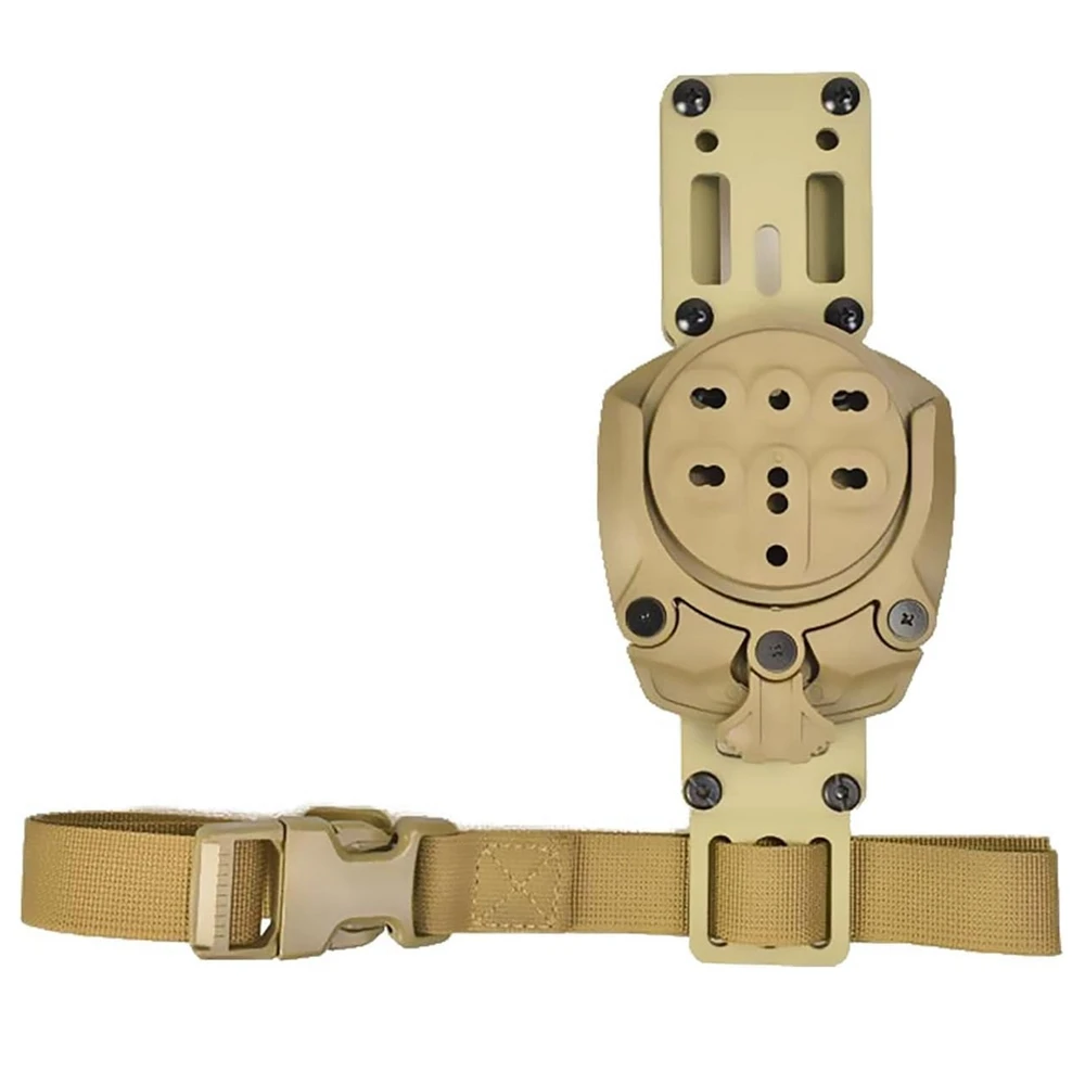 Adaptador de funda para pierna caída Accesorios para cinturón de servicio 360 ° Soportes receptores adaptadores de plataforma con funda de rotación con correa para el muslo para QLS - imagen 2