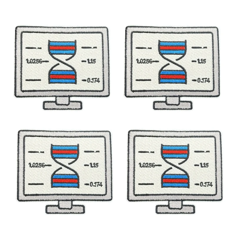 10 unids/lote parches bordados de laboratorio DIY lindo parche de dibujos animados sombreros bolsos chaquetas coser apliques bordados decoración de ropa - imagen 5