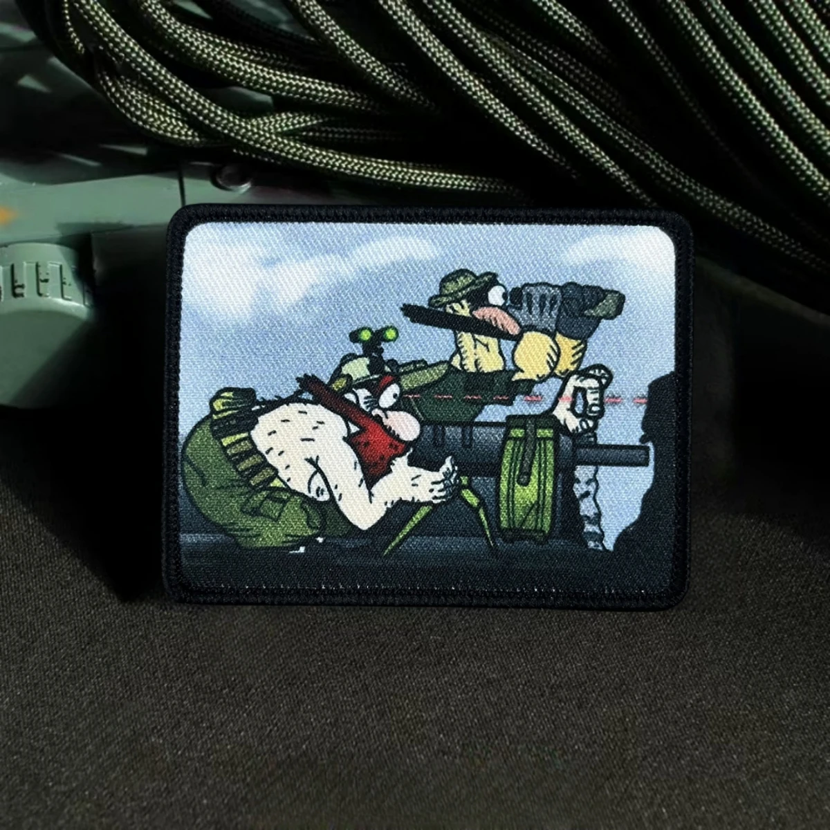 Parche táctico que dispara, insignia de moral de Chevron, brazalete militar, parches de gancho y bucle impresos para ropa, pegatina para mochila - imagen 3