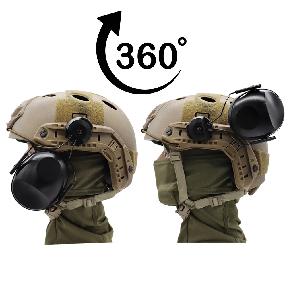 Orejera táctica antirruido para caza, protección auditiva insonorizada para tiro, versión mejorada - imagen 5