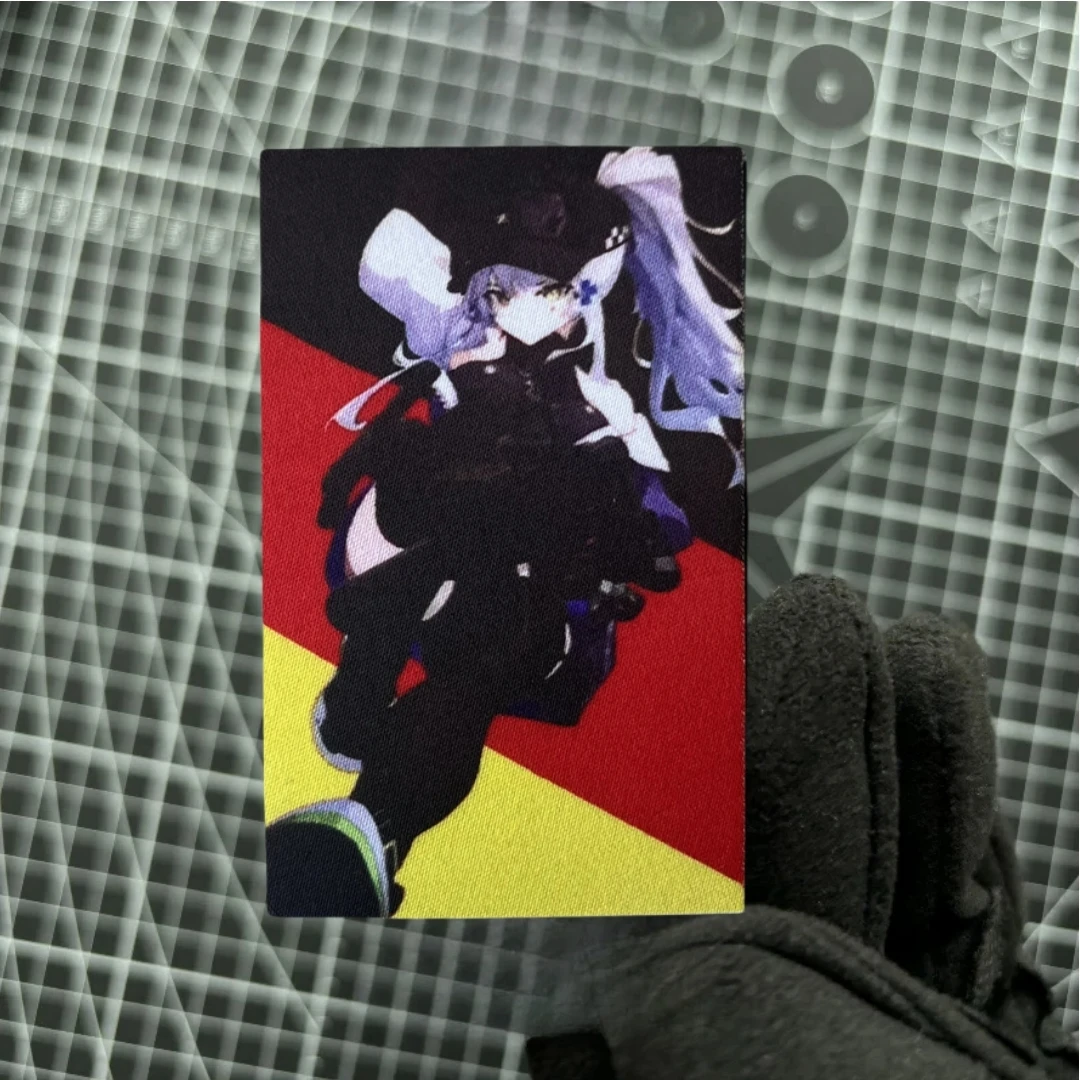 Parche de insignia de moral divertida HK416 de primera línea para niña, emblema militar, brazalete táctico, gancho impreso y bucle, pegatinas para mochila de ropa - imagen 5