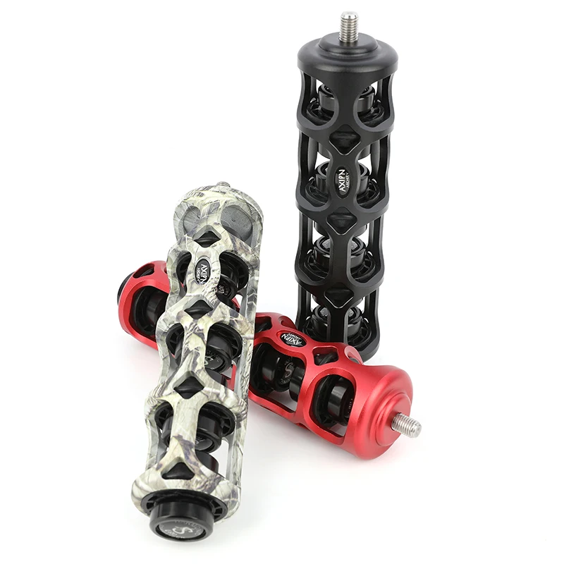 Estabilizador de arco compuesto CNC, aleación de aluminio AXIPN, estabilizador armónico, diseño calado, amortiguador de choque de flecha de arco transpirable, 1 unidad - imagen 4