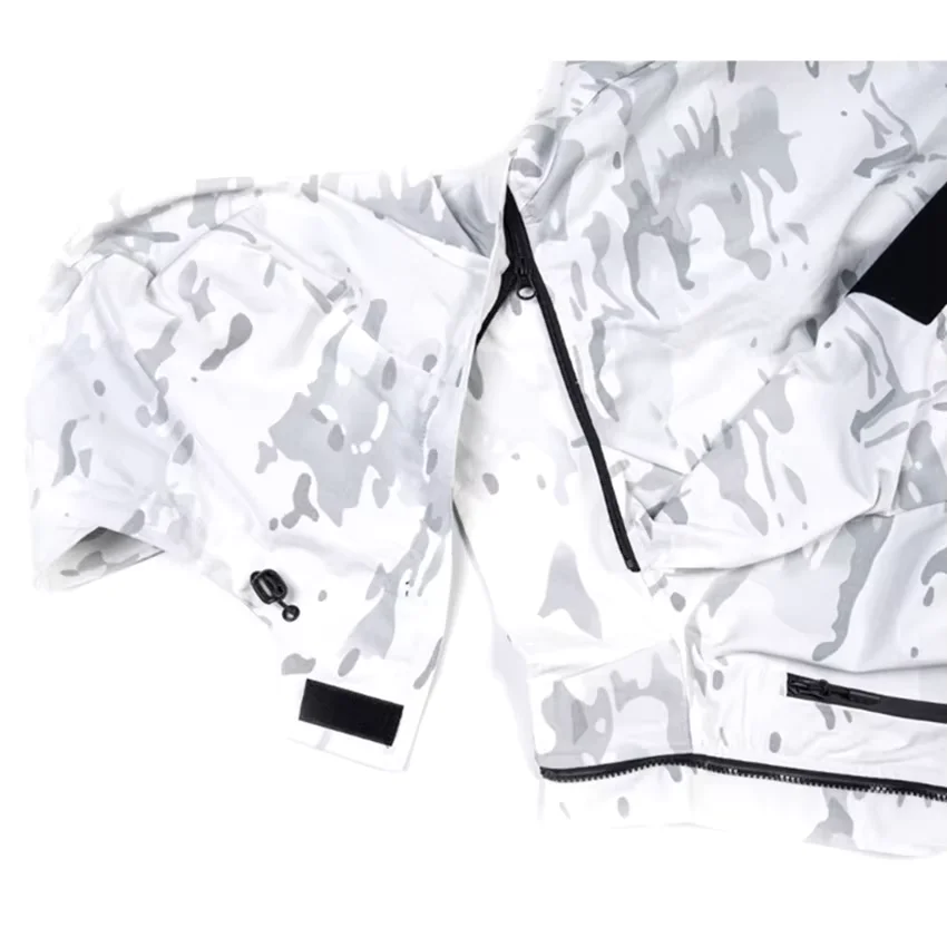 TRNBAC poliéster algodón MCAP nieve camuflaje abrigo blanco desplazamientos al aire libre primavera y otoño hombres y mujeres Top táctico - imagen 5