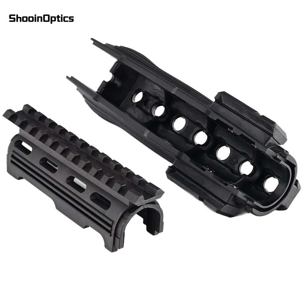 Guardamanos táctico AK74 de polímero resistente con rieles Picatinny - imagen 3