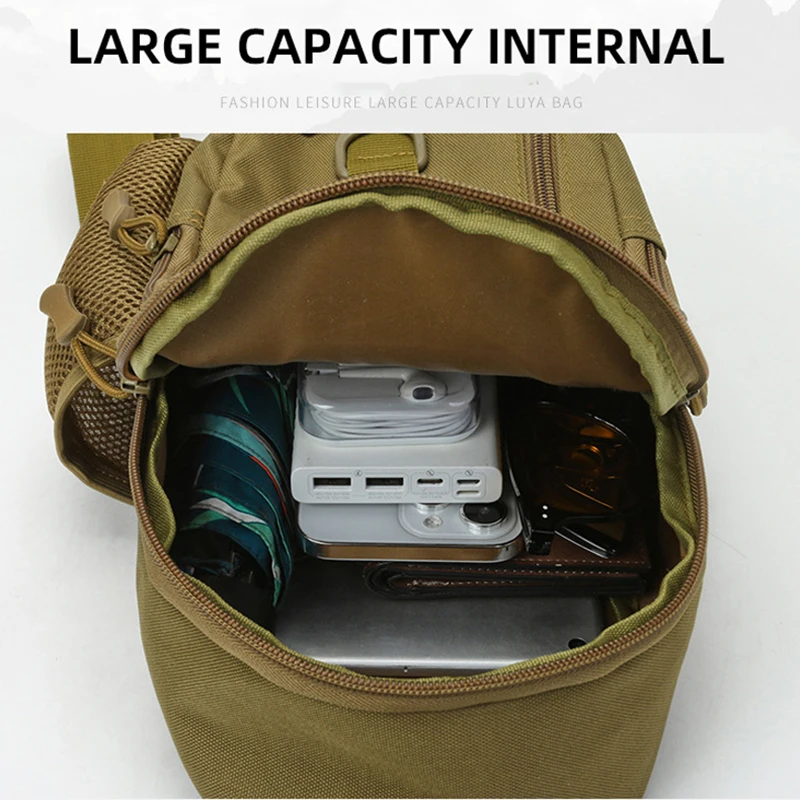 XA21WA-bolsa táctica de ciclismo para hombre, bolso de pecho militar para deportes al aire libre, ocio, escalada, equitación, Camping, viaje, pesca - imagen 4