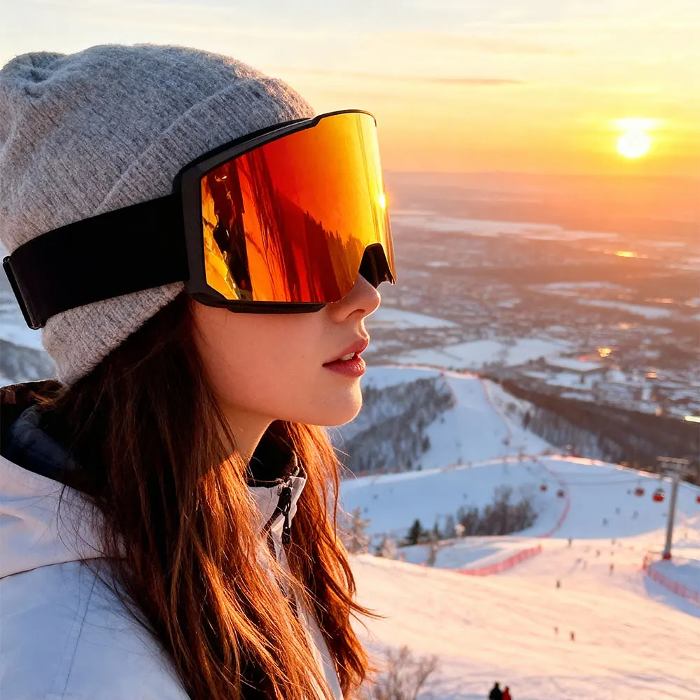 Gafas de esquí antivaho doble lente – Máscara snowboard profesional - imagen 2