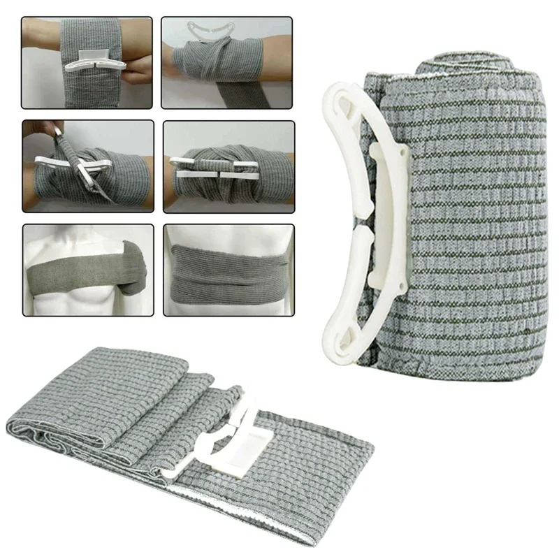 Vendaje de compresión estéril para exteriores, vendaje de 4 pulgadas/6 pulgadas para vendaje de batalla, primeros auxilios, equipo de emergencia para traumatismos IFAK, 5 uds.