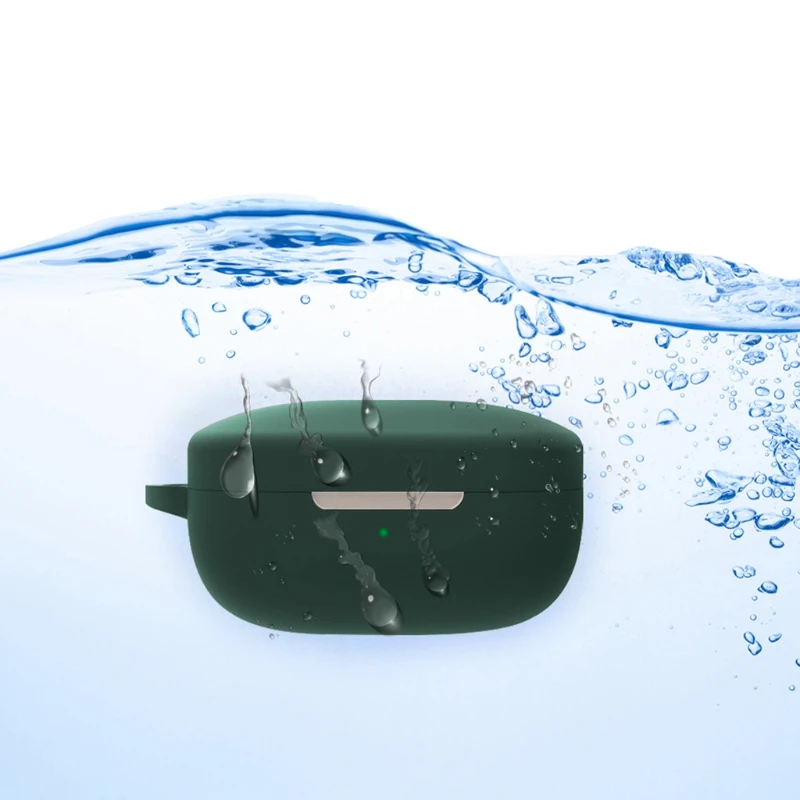 Funda protectora silicona Compatible con QCY T13 Eabuds, a prueba golpes, anticaídas - imagen 3