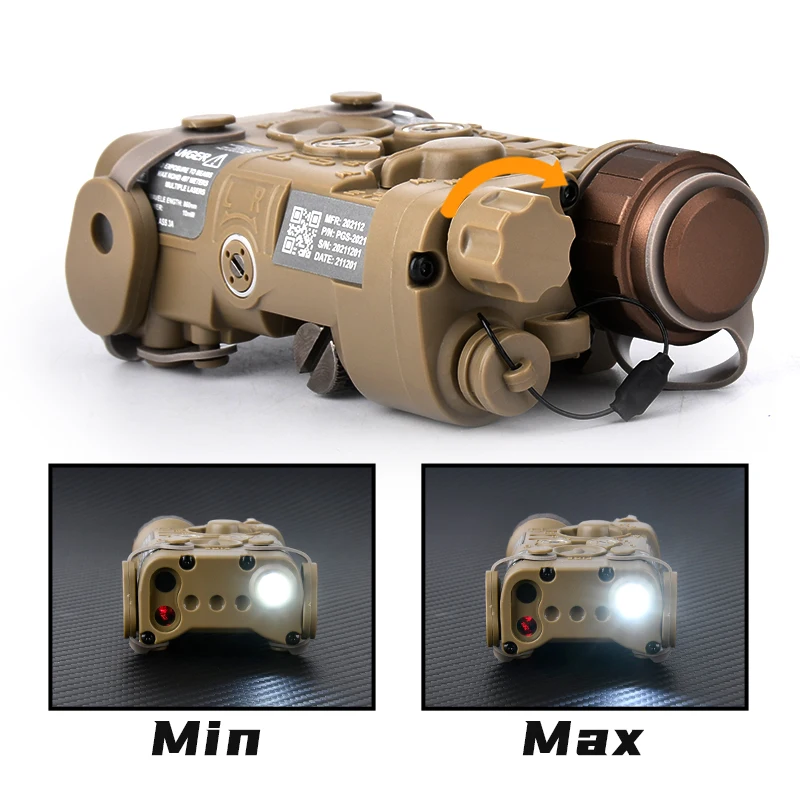 WADSN Airsoft IR láser L3 NGAL rojo verde láser Surefir M300 M600 linterna AXON interruptor trasero de doble Control con caja de almacenamiento traje - imagen 5