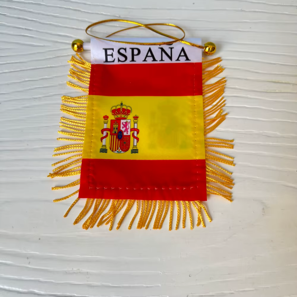 Mini bandera española doble cara para retrovisor de coche - imagen 4