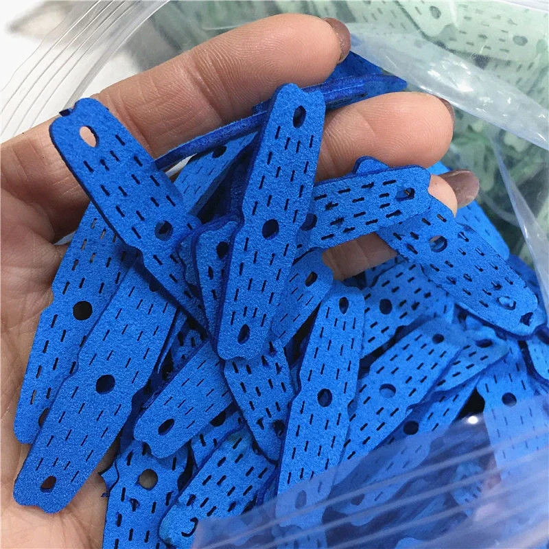 Bolsillo de cuero silenciado de 1,6mm, banda de goma para tirachinas de caza, ultrafibra, duradero y antideslizante, 20 unidades por lote - imagen 4