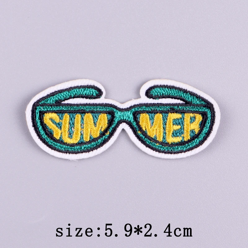 Parches bordados de dibujos animados para ropa, parche con letras, parches para planchar en ropa, parche bordado para vacaciones, pegatinas con gancho - imagen 4