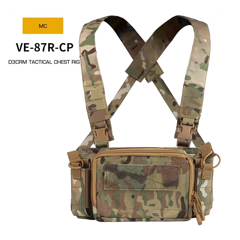 Plataforma de pecho duradera de nailon D3CRM con Triple paquete magnético 5,56, accesorios de caza para juegos CS al aire libre, bolsa de accesorios para chaleco táctico