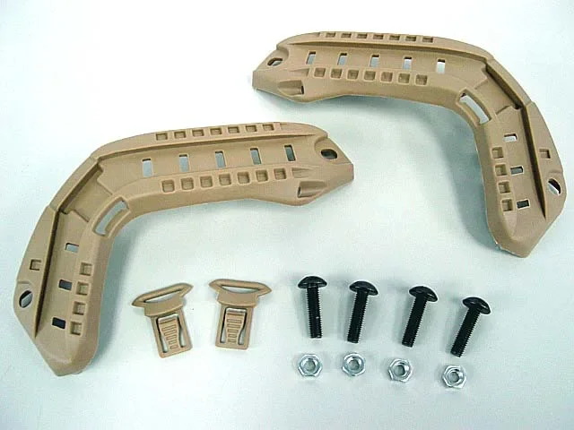 Casco de caza Airsoft, rieles laterales con cordón para Paintball al aire libre, senderismo, táctico, accesorio de bricolaje, 3 colores - imagen 2