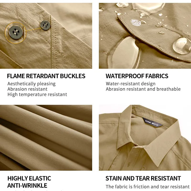 Camisa larga para exteriores para hombre, ropa de caza, combate, capa Base, informal, táctica, Airsoft, a prueba de viento - imagen 5