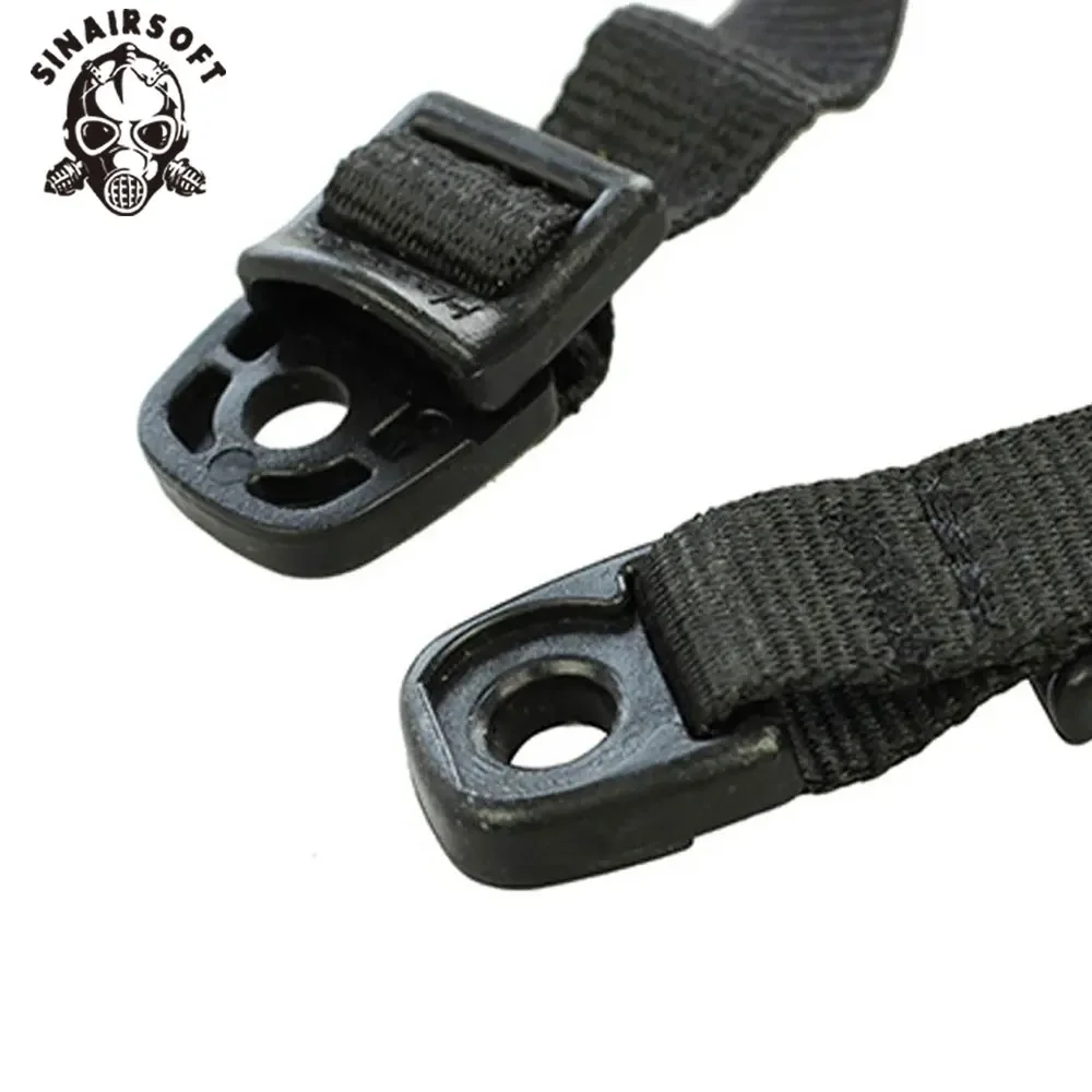 Sistema de suspensión de correa para la barbilla táctica FMA de 4 puntos, cordón de retención para casco X-nape para casco Mich Ach con pernos y tornillos - imagen 4