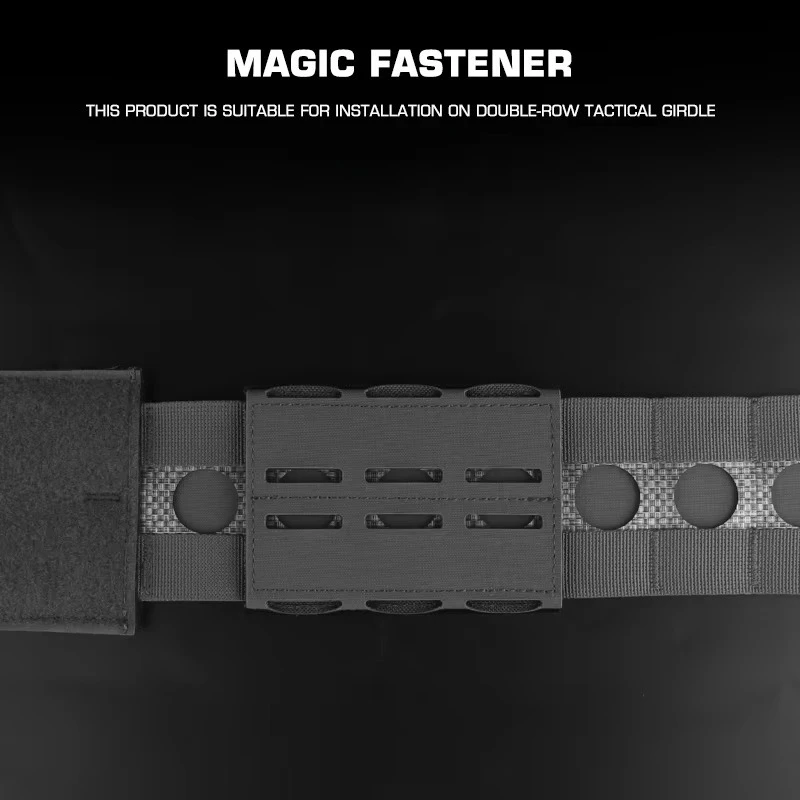 Panel de faja ajustable de tres filas, Panel de faja de montaje MOLLE con sujetador mágico para cinturón, accesorios de caza - imagen 5