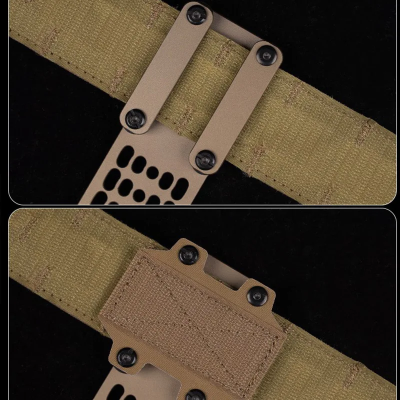 Adaptador táctico MHA de gancho y bucle para cinturón de cintura, placa de conexión de montaje, funda de caída Modular - imagen 4