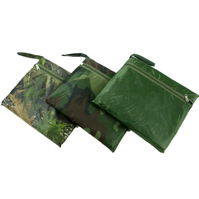 Chubasquero táctico para acampar al aire libre, Poncho portátil multifuncional, multiusos, se puede utilizar como estera impermeable para tienda de campaña - imagen 2