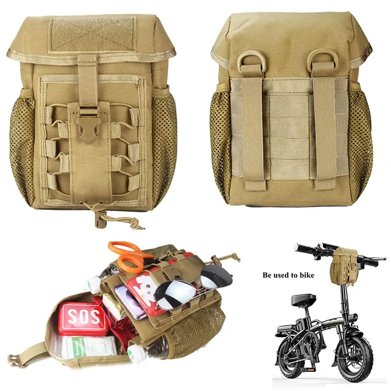 Bolsa táctica Molle EDC, botiquín de primeros auxilios, riñonera médica de nailon, caza, Camping, montar, senderismo, Kit de supervivencia - imagen 3