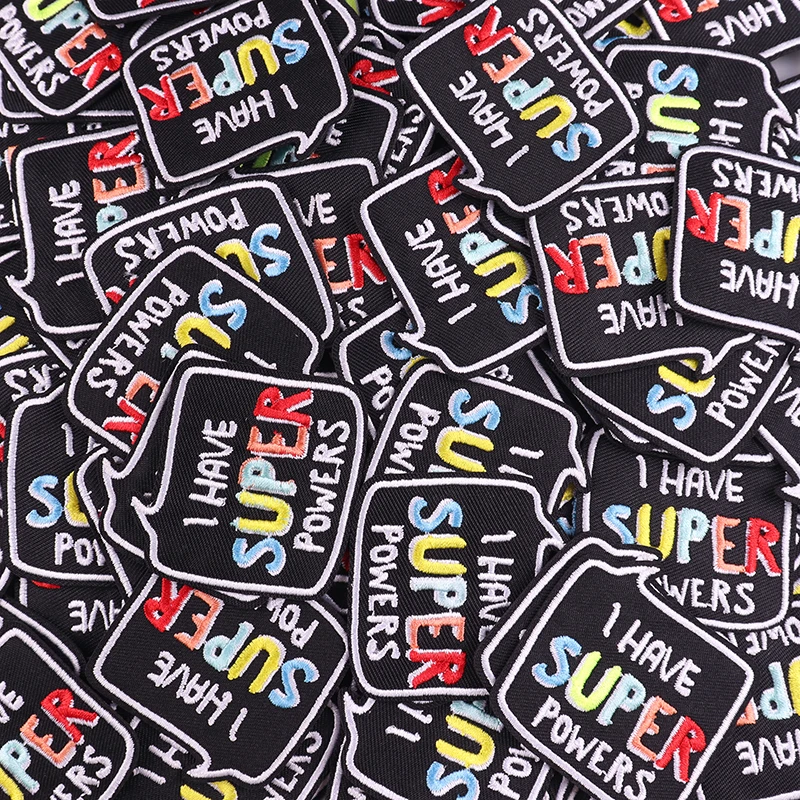 Parches bordados de aventura al aire libre para ropa, letras Hippie, parche para planchar, apliques de decoración, coser, 10 unidades por lote - imagen 3