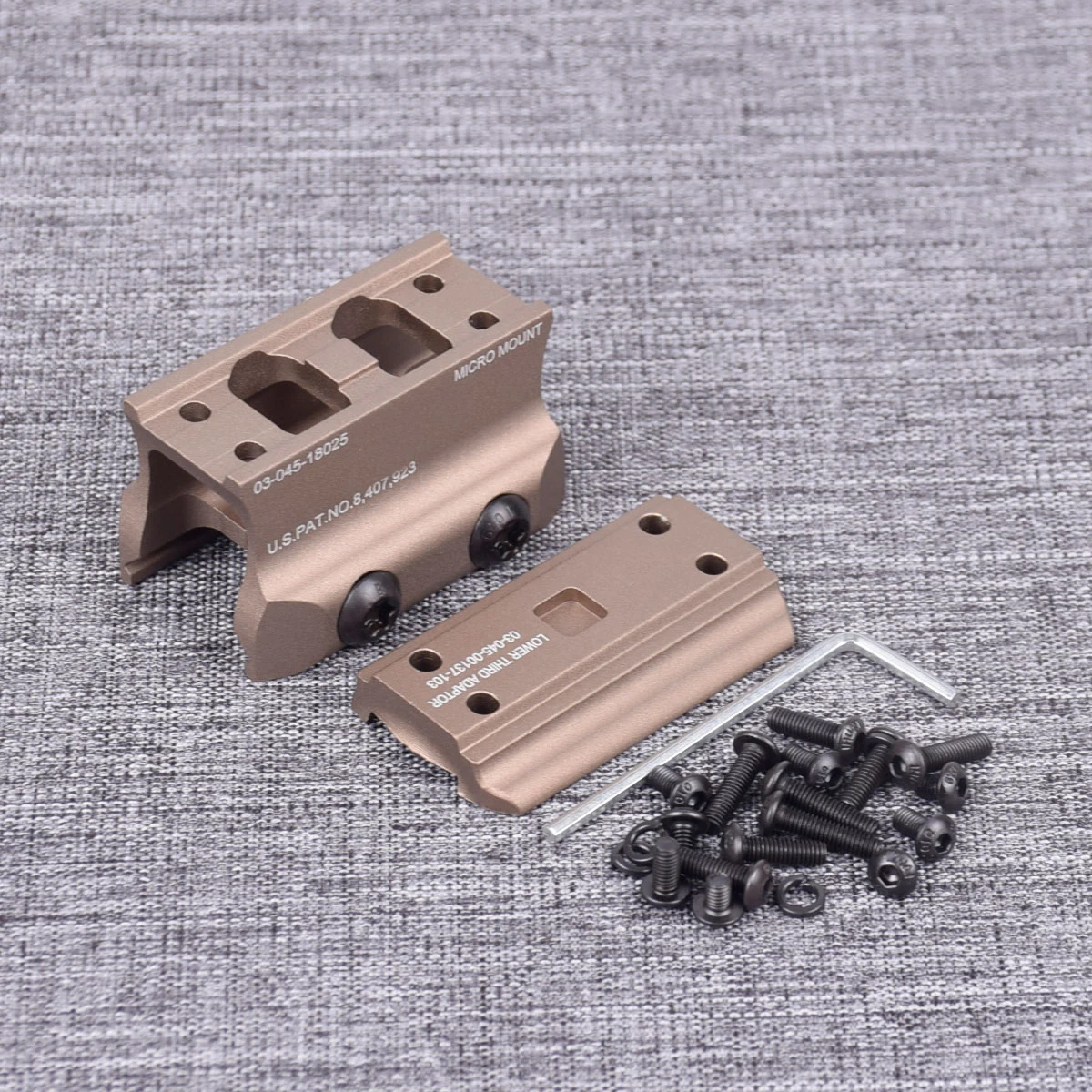 Soporte táctico de Metal T01 T02 con mira de punto rojo para Rifle Huting AR15 M4, soporte de alcance DD Riser, Base de montaje aumentada - imagen 2