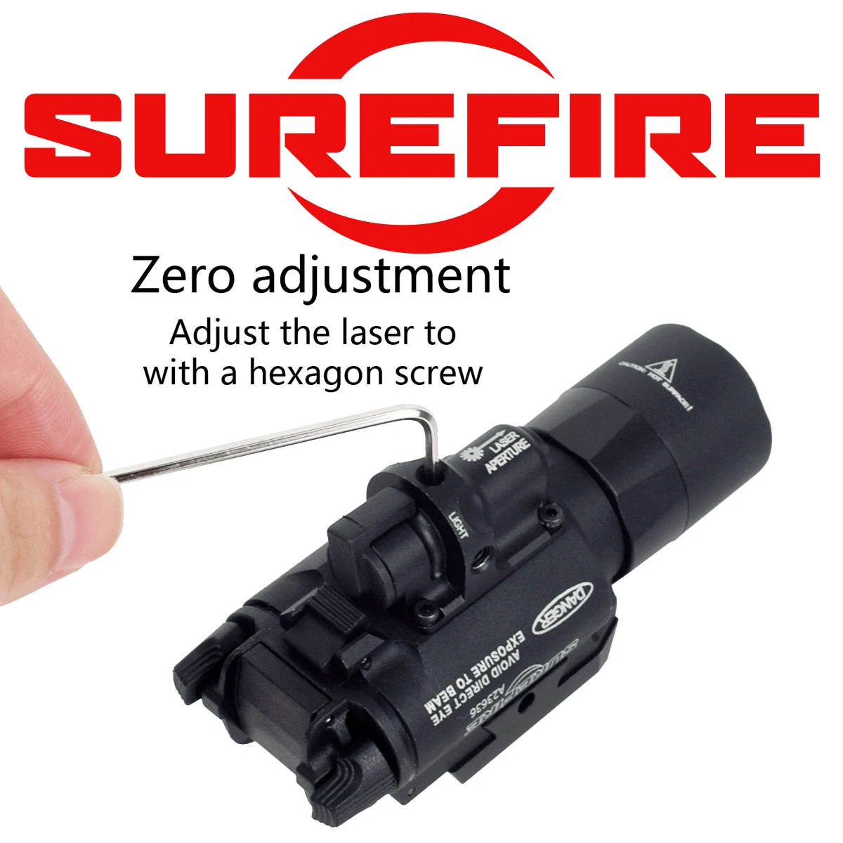 Surefire X400 X400V X400U linterna LED pistola de luz para Glock 17 ajuste 20mm Picatinny Rail Airsoft armas luz de explorador - imagen 5