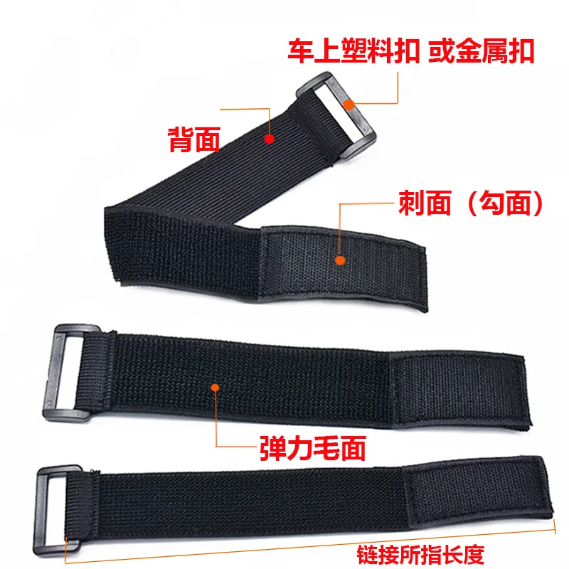 2pcs 2cm wide elastic strap, elastic hook and loop strap elastic waistband strap, arm strap, leg tie, thread tie strap - imagen 4