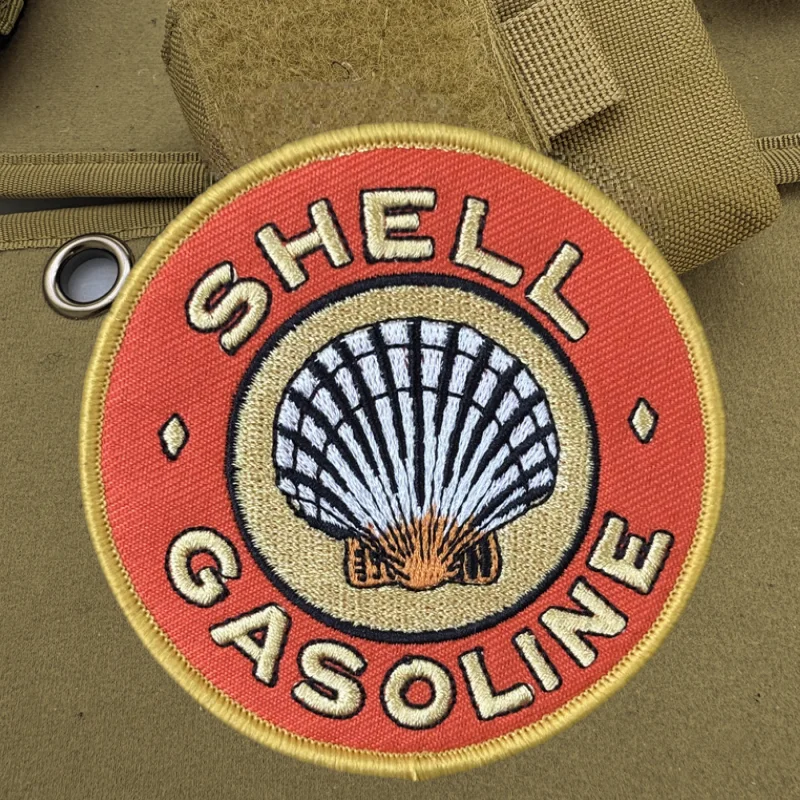 Parche bordado 3D de concha, chaleco táctico, sombreros con gancho y bucle, insignia de moral, mochila, pegatinas decorativas, parches para brazalete para ropa - imagen 5