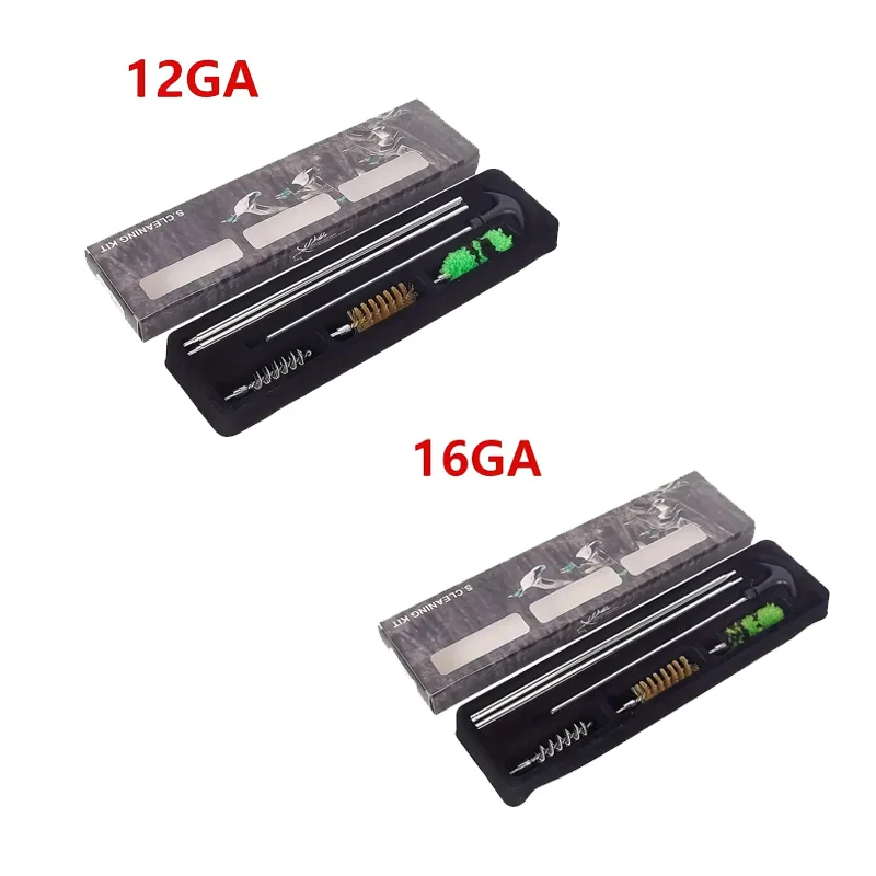 Kit de limpieza de armas, juegos de 6 uds para Rifle, pistola y cepillo para escopeta 12GA/16GA y accesorios de resorte para el cuidado y el mantenimiento efectivo de la pistola - imagen 3