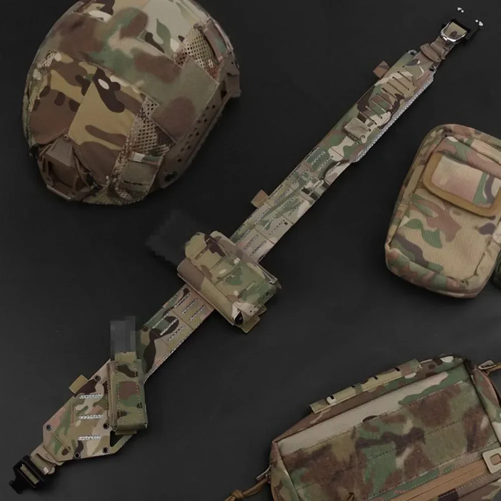 SINAIRSOFT-Cinturón de caza ligero de arco, capa MOLLE2, hebilla de Metal de liberación rápida, cinturón de combate, equipo de cinturón Airsoft - imagen 5