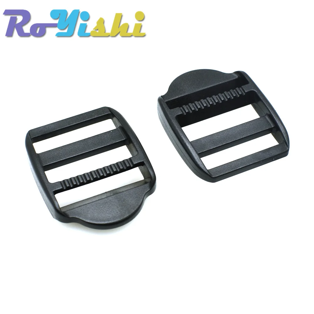 5 unids/pack cerradura de escalera deslizador hebillas de plástico correas de mochila correas negras 15-50mm - imagen 5