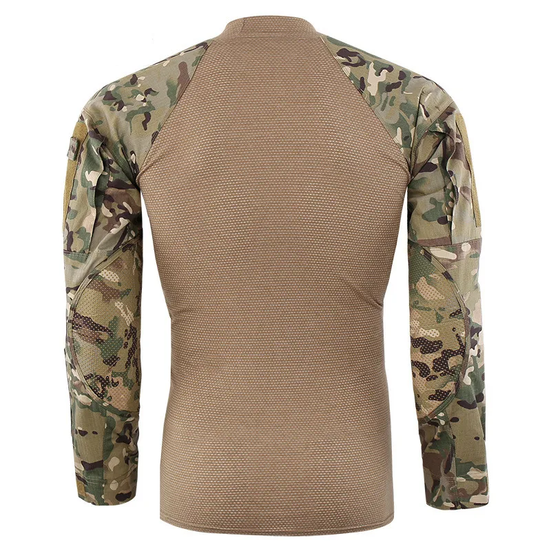 TopTight deportivo para hombre, camisa cómoda de manga larga, ropa de camuflaje militar táctico, traje de entrenamiento de tercera rana, primavera al aire libre - imagen 2