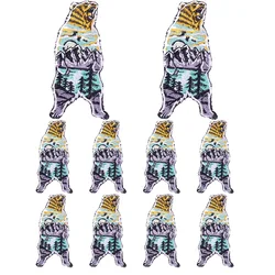 Parche bordado animal exterior aventura – termo adherente ropa tactica