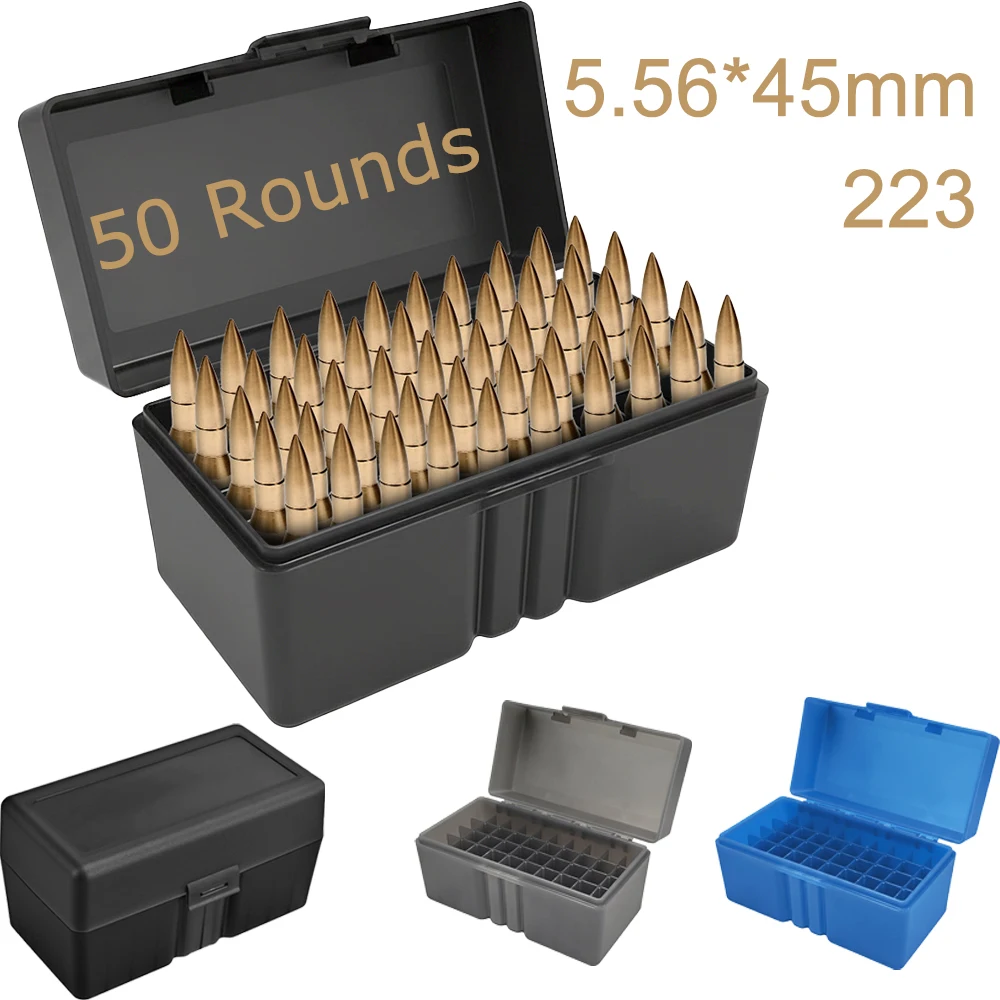 Caja de Munición Táctica para Rifle con Tapa Abatible, Estuche