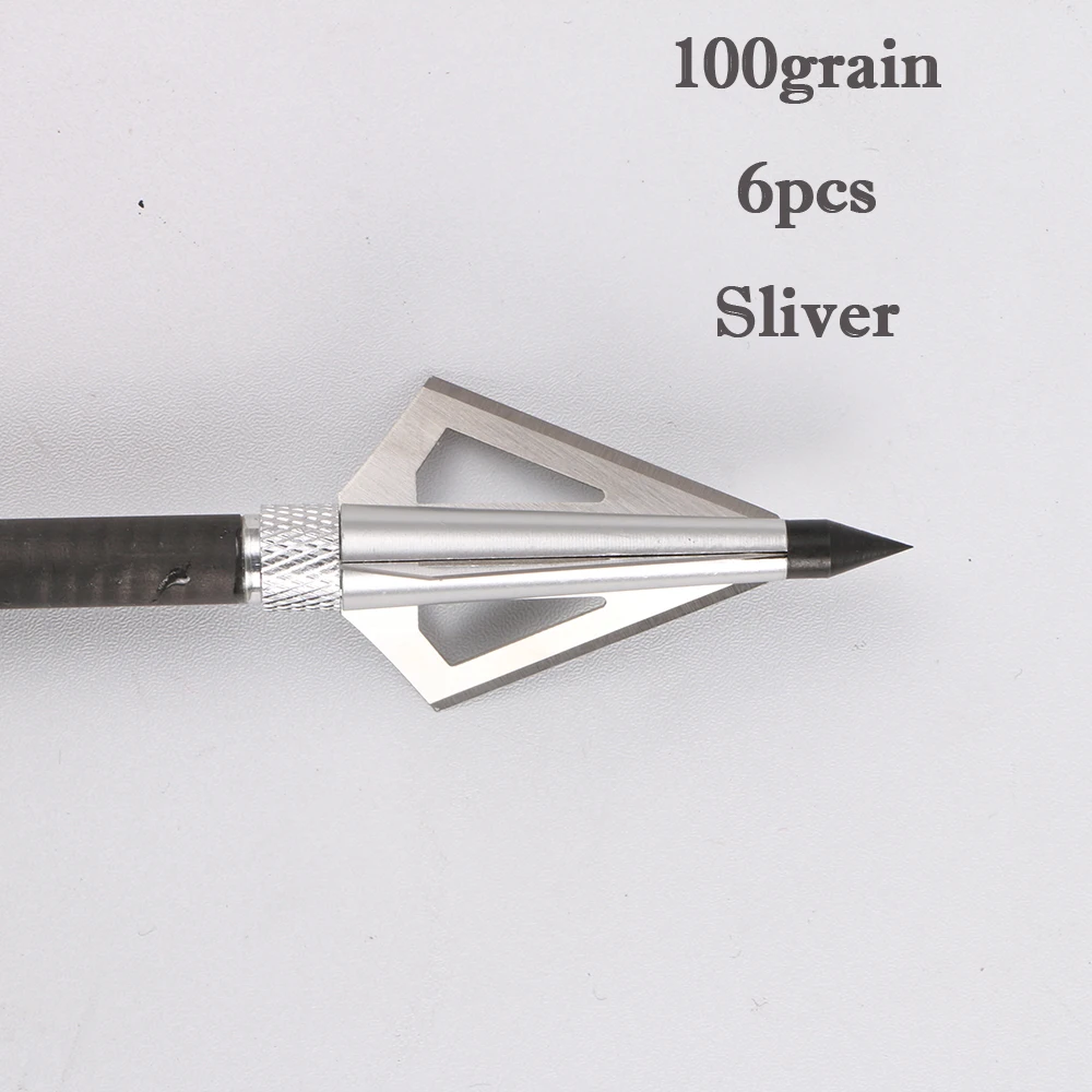 100grain 6pcs silver