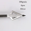 100grain 6pcs silver
