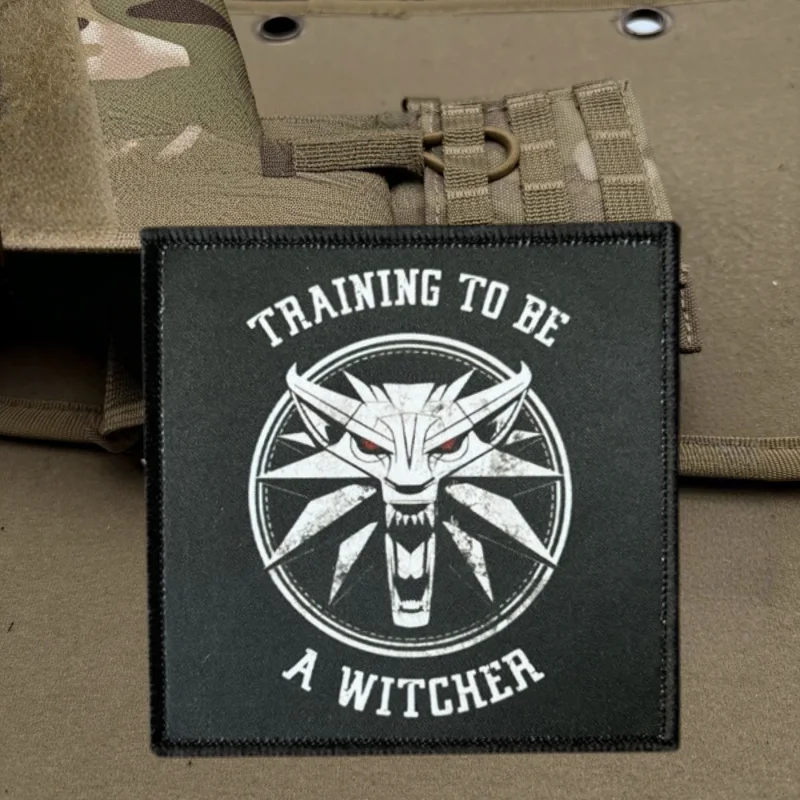 Parche con estampado de lobo para aclarar ser un jugador, chaleco táctico, insignia de moral con gancho y bucle, pegatinas para mochila, parches para brazalete para ropa - imagen 2