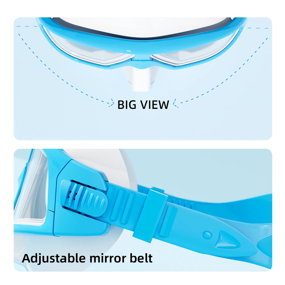 Máscara antiniebla HD para buceo profesional, tubo de respiración/bolsa impermeable para teléfono, equipo de buceo para natación y snorkel para adultos - imagen 4