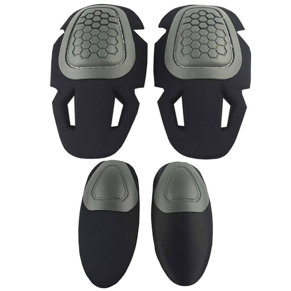 Rodilleras y coderas de combate táctico VULPO G4, rodilleras de seguridad para Paintball Airsoft - imagen 2