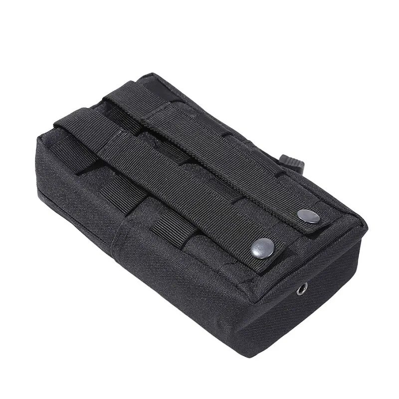 Bolsa de cintura Molle táctica al aire libre 1000D Oxford Black Military de almacenamiento Fanny Pack para Mochila De caza chaleco táctico accesorio - imagen 3