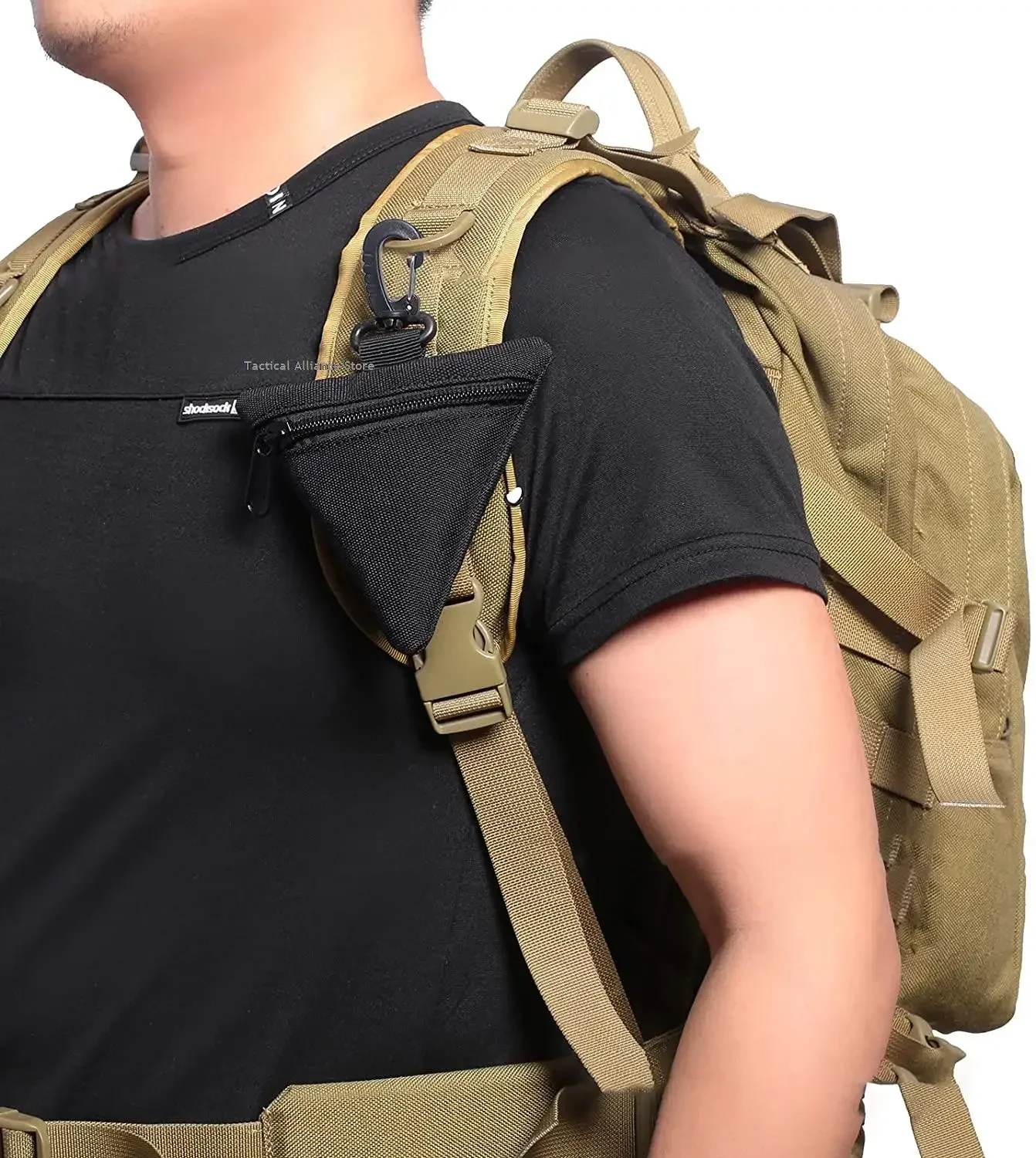 Bolsa táctica Molle riñonera cartera llavero bolsa para llaves accesorios de equipo de caza al aire libre riñonera - imagen 2